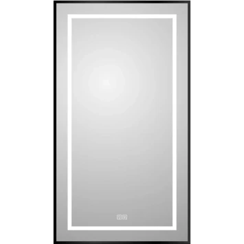 Зеркало BelBagno Kraft SPC-KRAFT-500-900-LED-TCH-WARM-NERO 50x90 см, с LED-подсветкой, сенсорным выключателем, антизапотеванием, черный
