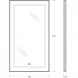 Зеркало BelBagno Kraft SPC-KRAFT-500-900-LED-TCH-WARM-NERO 50x90 см, с LED-подсветкой, сенсорным выключателем, антизапотеванием, черный