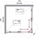 Душевой уголок 80x80 см BelBagno Uno UNO-195-A-2-80-P-Cr текстурное стекло