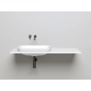 Раковина Salini S-Sense Marea 02 1802102G 59,8x39,8 см, встраиваемая сверху, белый глянец