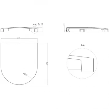 Крышка для унитаза с микролифтом Salini S-Stone Gemelli 260221M