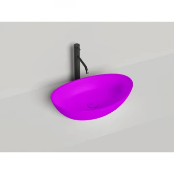 Раковина-чаша Salini S-Sense Noemi 1101103GF 56x34 см, накладная, покраска по RAL глянец полностью