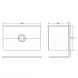 Раковина 90x50 см BelBagno Onda BB900/500-LV-MR-OND