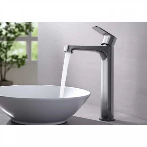 Смеситель для раковины Aquatek Оберон AQ1204CR без донного клапана, хром