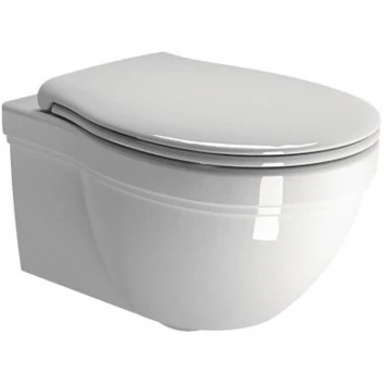 Унитаз подвесной GSI Classic 871211 безободковый, белый глянец