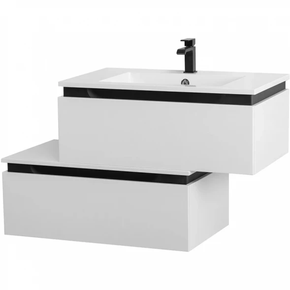 Тумба Cezares Slider SLIDER-800-1C-PI-BO 80 см, напольная, Bianco Opaco
