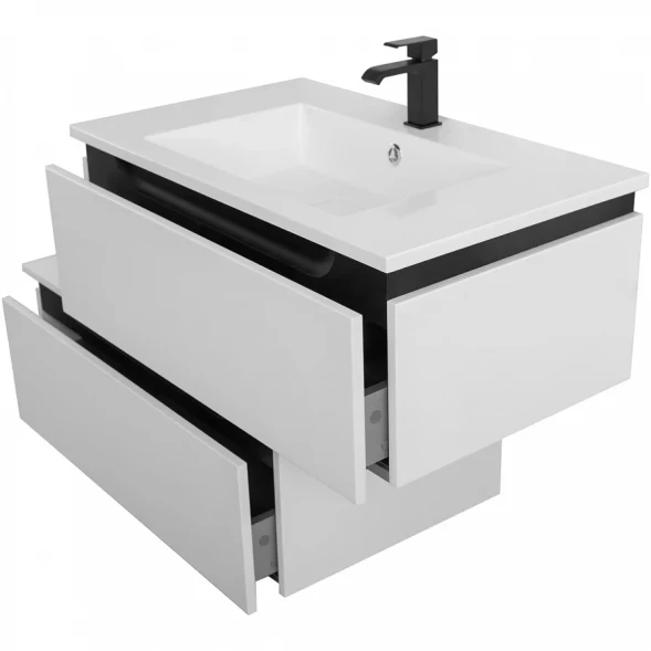Тумба Cezares Slider SLIDER-800-1C-PI-BO 80 см, напольная, Bianco Opaco