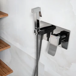 Гигиенический душ WasserKRAFT Aller 10638 со смесителем, хром