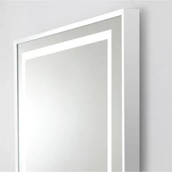 Зеркало BelBagno Kraft SPC-KRAFT-600-800-LED-TCH-WARM 60x80 см, с LED-подсветкой, сенсорным выключателем, антизапотеванием, алюминий