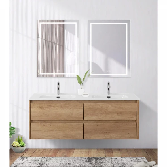Зеркало BelBagno Kraft SPC-KRAFT-600-800-LED-TCH-WARM 60x80 см, с LED-подсветкой, сенсорным выключателем, антизапотеванием, алюминий