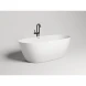 Ванна из литьевого мрамора Salini S-Stone Sofia 102521M 164,5x75,5 см, отдельностоящая, белый матовый