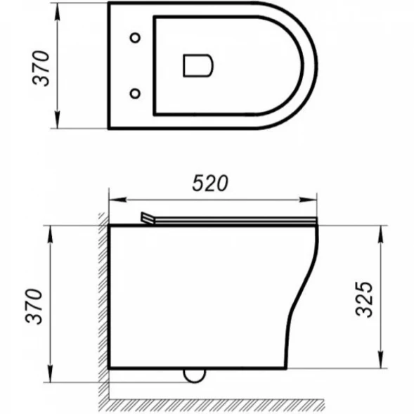 Комплект подвесной унитаз BelBagno Acqua BB340CHR + BB2020SC + система инсталляции BelBagno BB002-80 + BB005-PR-CHROME