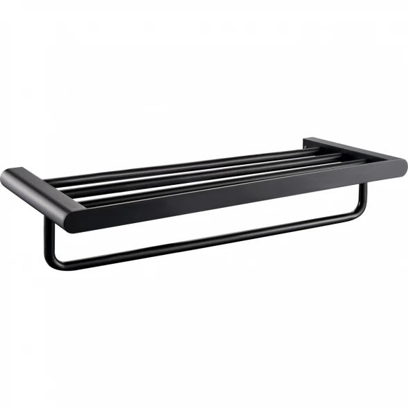 Полка для полотенец Wonzon &amp; Woghand Carbon WW-7781 60 см, черный матовый