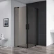 Душевой уголок 90-100x70-80 см Cezares SLIDER-AH-2-70/80-90/100-BR-NERO бронза