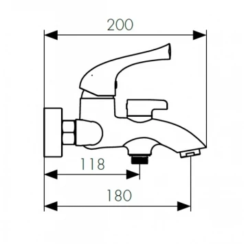 Смеситель для ванны Kaiser Comba 48022-1