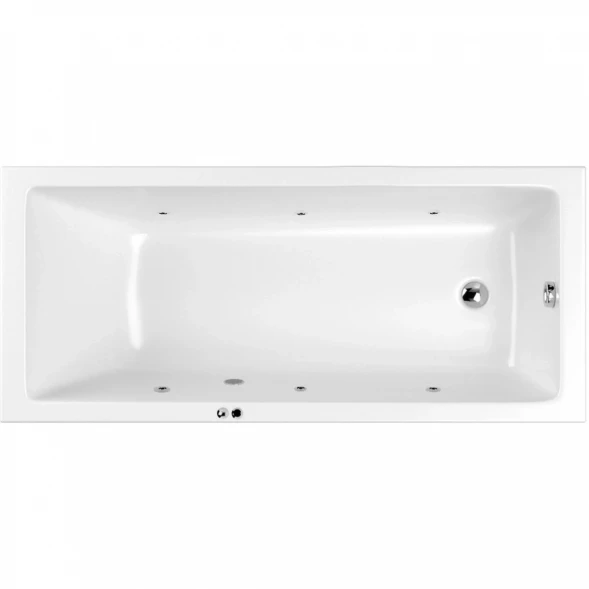 Акриловая гидромассажная ванна 179,5x79,5 см Whitecross Wave 0101.180080.100.SOFT.CR