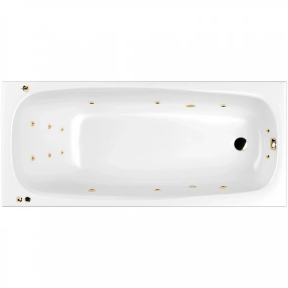 Акриловая гидромассажная ванна 180x80 см Whitecross Layla Slim 0122.180080.100.SMART.GL