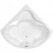 Акриловая ванна Whitecross Konsul 0110.150150.100.SMART.CR 149,5x149,5 см, с гидромассажем, угловая, белый