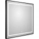 Зеркало BelBagno Kraft SPC-KRAFT-800-800-LED-TCH-WARM-NERO 80x80 см, с LED-подсветкой, сенсорным выключателем, антизапотеванием, черный