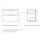 Тумба Bianco Lucido 79,6 см BelBagno Marino MARINO-H60-800-2C-SO-BL-P