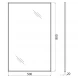 Зеркало 50x80 см BelBagno SPC-AL-500-800