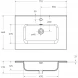 Раковина 71x46,5 см BelBagno Etna BB700ETL