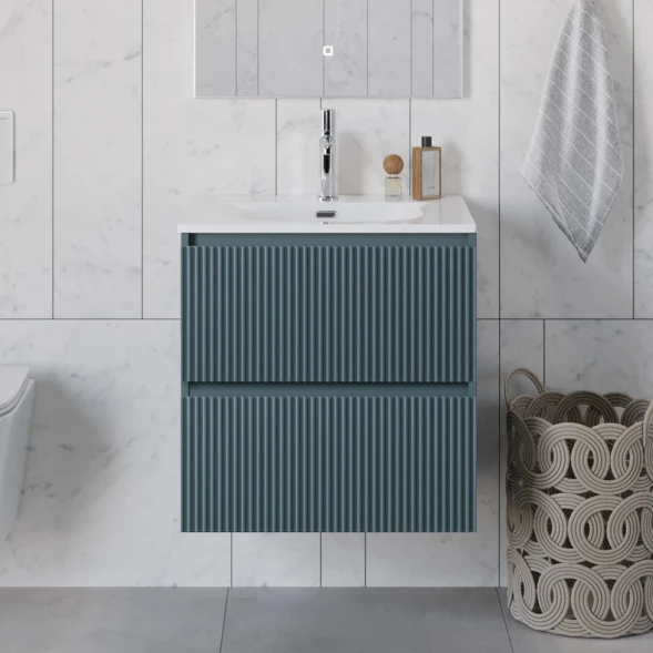Тумба под раковину BelBagno Uno UNO-700-2C-SO-AO 70 см, подвесная, голубой матовый