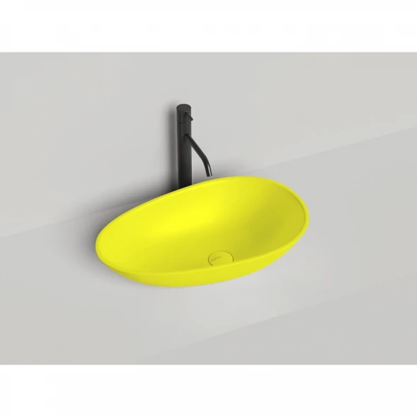 Раковина-чаша Salini S-Sense Paola 1101101GF 58x34,5 см, накладная, покраска по RAL глянец полностью
