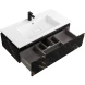Тумба под раковину Cezares Slider SLIDER-1000-1C-SO-NF-P 99,8 см, подвесная, черный фьюжн