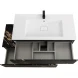 Тумба под раковину Cezares Slider SLIDER-1000-1C-SO-NF-P 99,8 см, подвесная, черный фьюжн