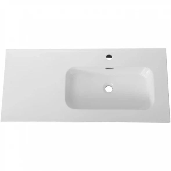 Раковина Cezares Duet CZR-8095-100-R 101x46 см R, накладная, белый