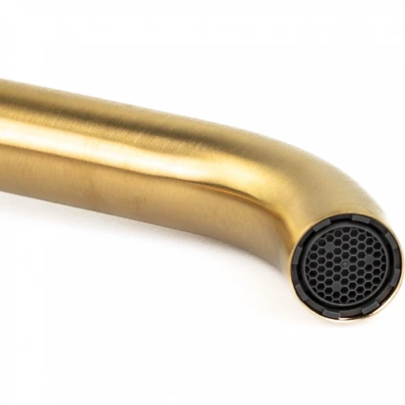 Смеситель для раковины Emmevi Filobrass 85003/ORS с донным клапаном, Золото матовый