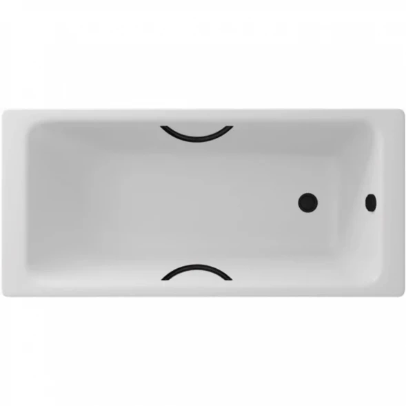 Ванна чугунная Delice Parallel DLR220503RB 150x70 см, с ручками, белый