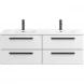 Тумба под раковину Cezares Eco ECO-CER-N-1400-4C-SO-2-BL 140 см, подвесная, Bianco Lucido