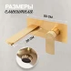 Смеситель для раковины Hansberge H699MG встраиваемый, Золото матовый