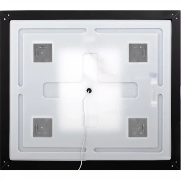 Зеркало BelBagno Kraft SPC-KRAFT-1400-800-LED-TCH-WARM-NERO 140x80 см, с LED-подсветкой, сенсорным выключателем, антизапотеванием, черный