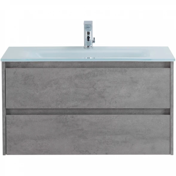 Тумба Cemento Grigio 100 см BelBagno Kraft KRAFT-1000-2C-SO-CG