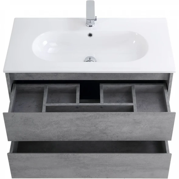 Тумба Cemento Grigio 100 см BelBagno Kraft KRAFT-1000-2C-SO-CG