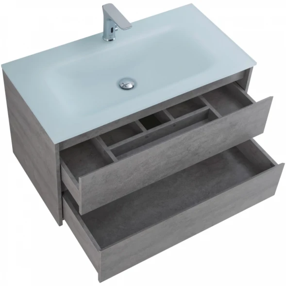 Тумба Cemento Grigio 100 см BelBagno Kraft KRAFT-1000-2C-SO-CG