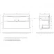 Тумба Rovere Moro 119,6 см BelBagno Marino MARINO-H60-1200-2C-SO-RW-P