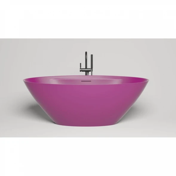 Ванна из литьевого мрамора Salini S-Stone Diva 102221MF 178x85,5 см, отдельностоящая, покраска по RAL матовый полностью