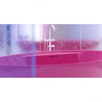 Ванна из литьевого мрамора Salini S-Stone Diva 102221MF 178x85,5 см, отдельностоящая, покраска по RAL матовый полностью