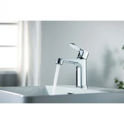 Смеситель для раковины Aquatek Оберон AQ1210CR без донного клапана, хром