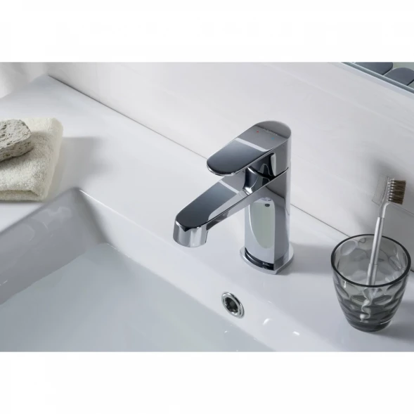 Смеситель для раковины Aquatek Оберон AQ1210CR без донного клапана, хром