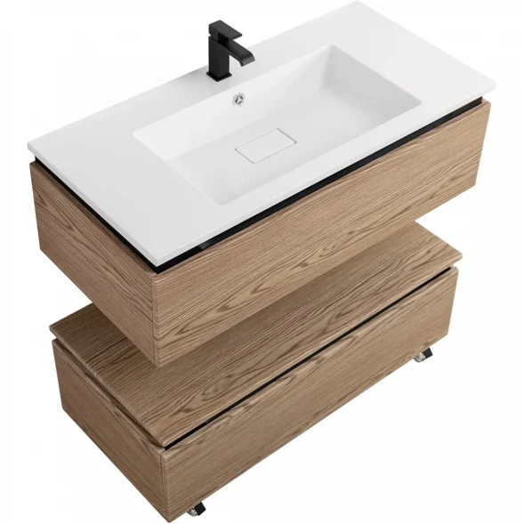 Тумба Cezares Slider SLIDER-1000-1C-PI-RT-P 100 см, напольная, дуб тангент