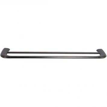 Полотенцедержатель Cezares Liner LINER-THD-60-GM 60 см, двойной, оружейная сталь