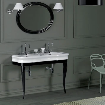 Консоль для раковины черный глянец Simas Lante LAM120nero