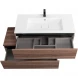Тумба под раковину Cezares Slider SLIDER-1000-1C-SO-NA-P 99,8 см, подвесная, орех дымчатый