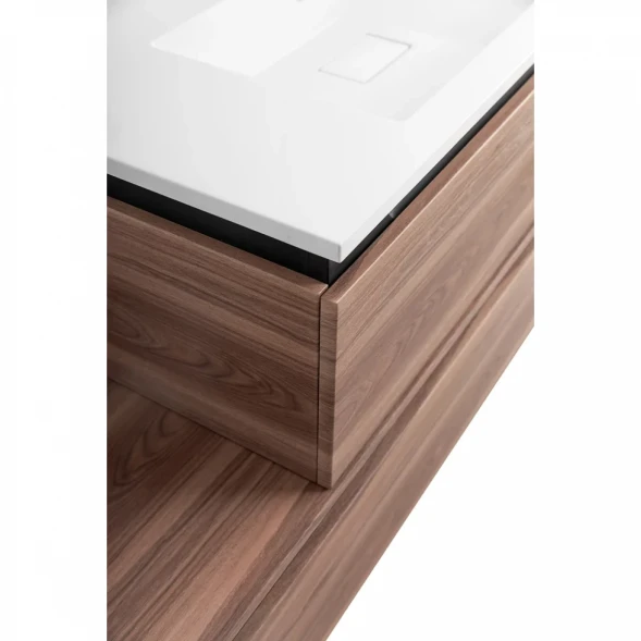 Тумба под раковину Cezares Slider SLIDER-1000-1C-SO-NA-P 99,8 см, подвесная, орех дымчатый