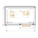 Душевой уголок 120x100 см Cezares LUX-SOFT-W-AH-1-120/100-C-Cr-IV прозрачное